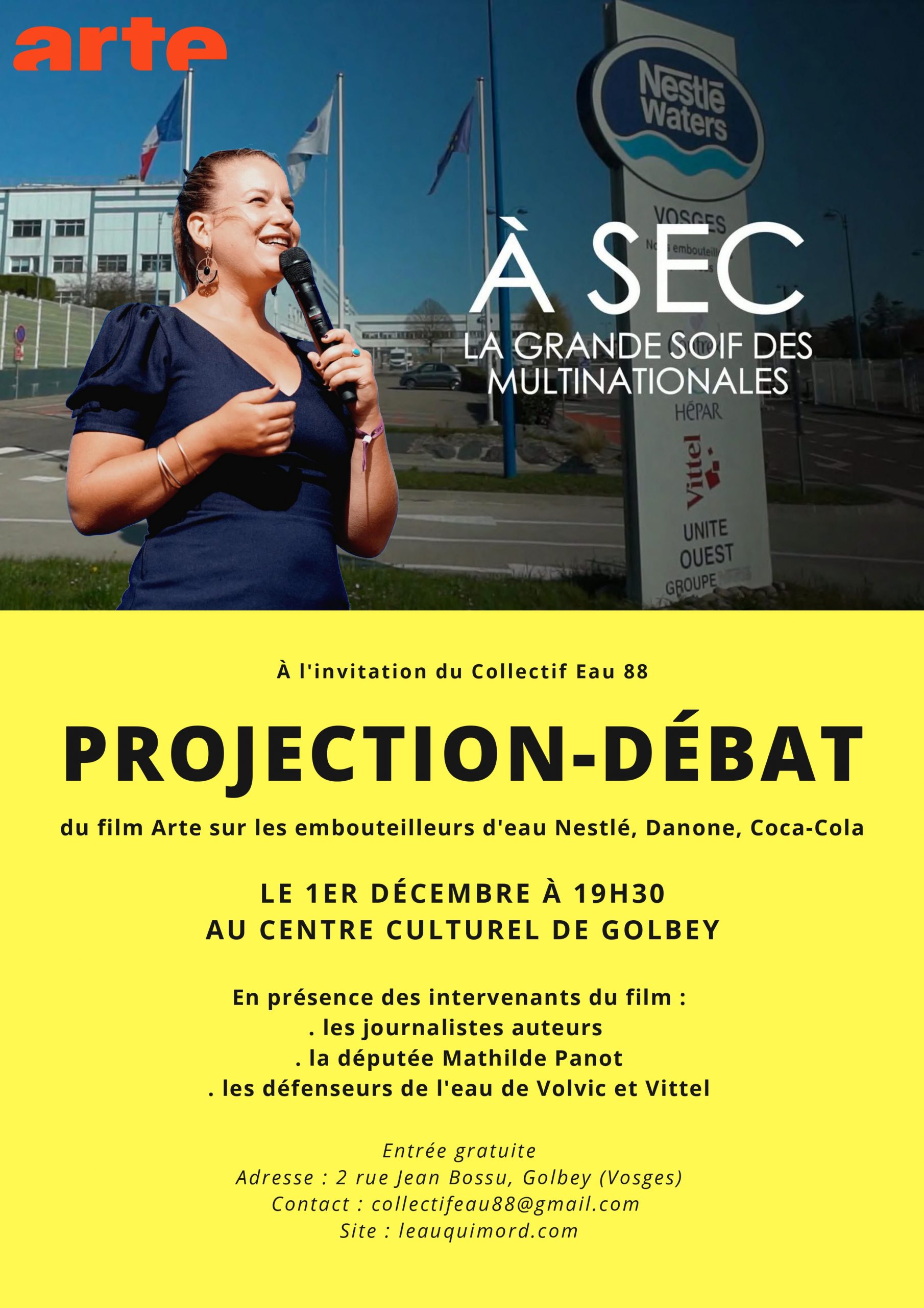 RAPPEL : projection du film d’ARTE « A sec, la grande soif des multinationales »