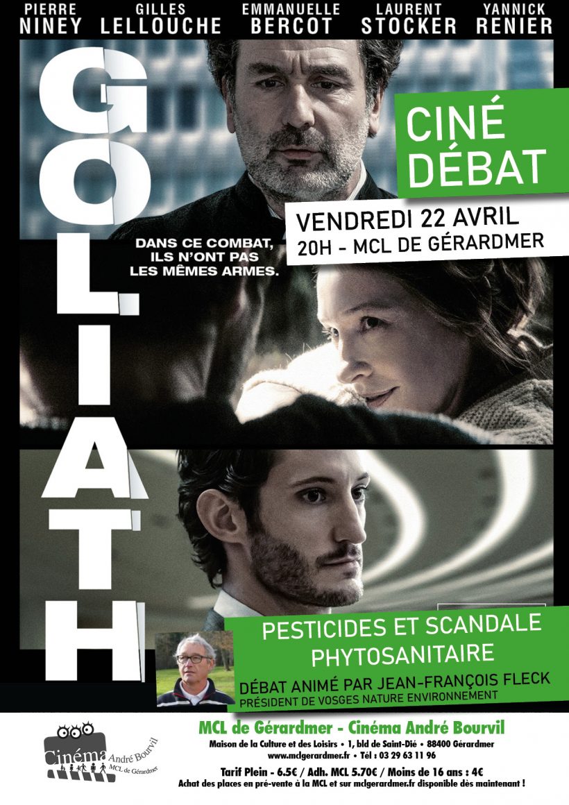 Ciné-débat à Gérardmer : film « Goliath » et la problématique des pesticides