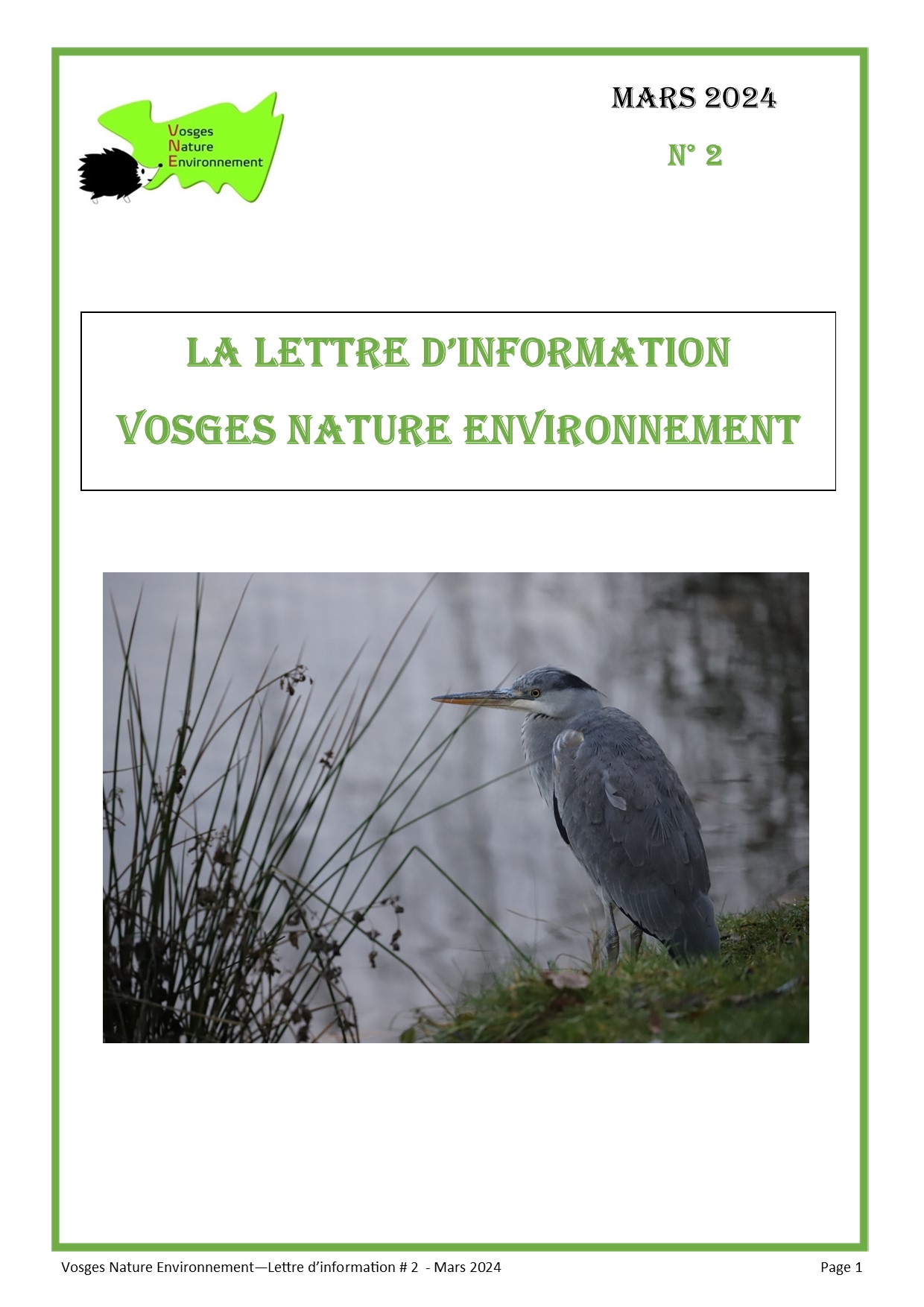 Lettre d’information de VNE # 2