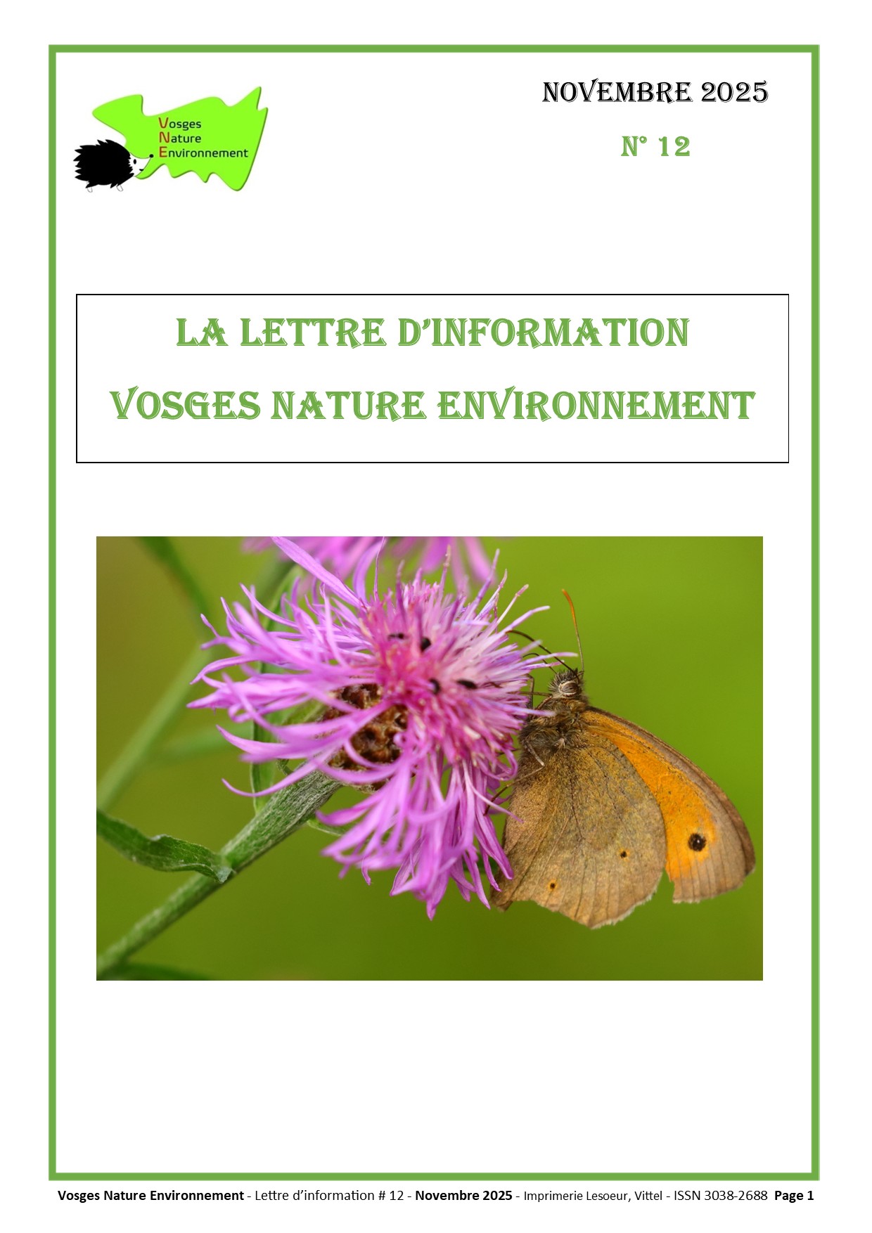 Lettre d’information VNE #12