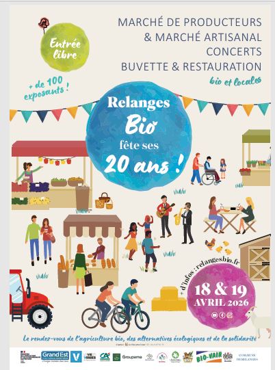 Comme tous les ans, VNE sera présent à Relanges Bio tout ce week-end !
