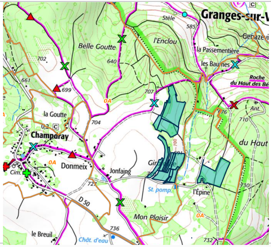 PFAS dans les Vosges : cartographies