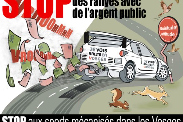STOP AU FINANCEMENT DES RALLYES AVEC DE L'ARGENT PUBLIC